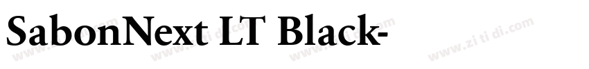 SabonNext LT Black字体转换